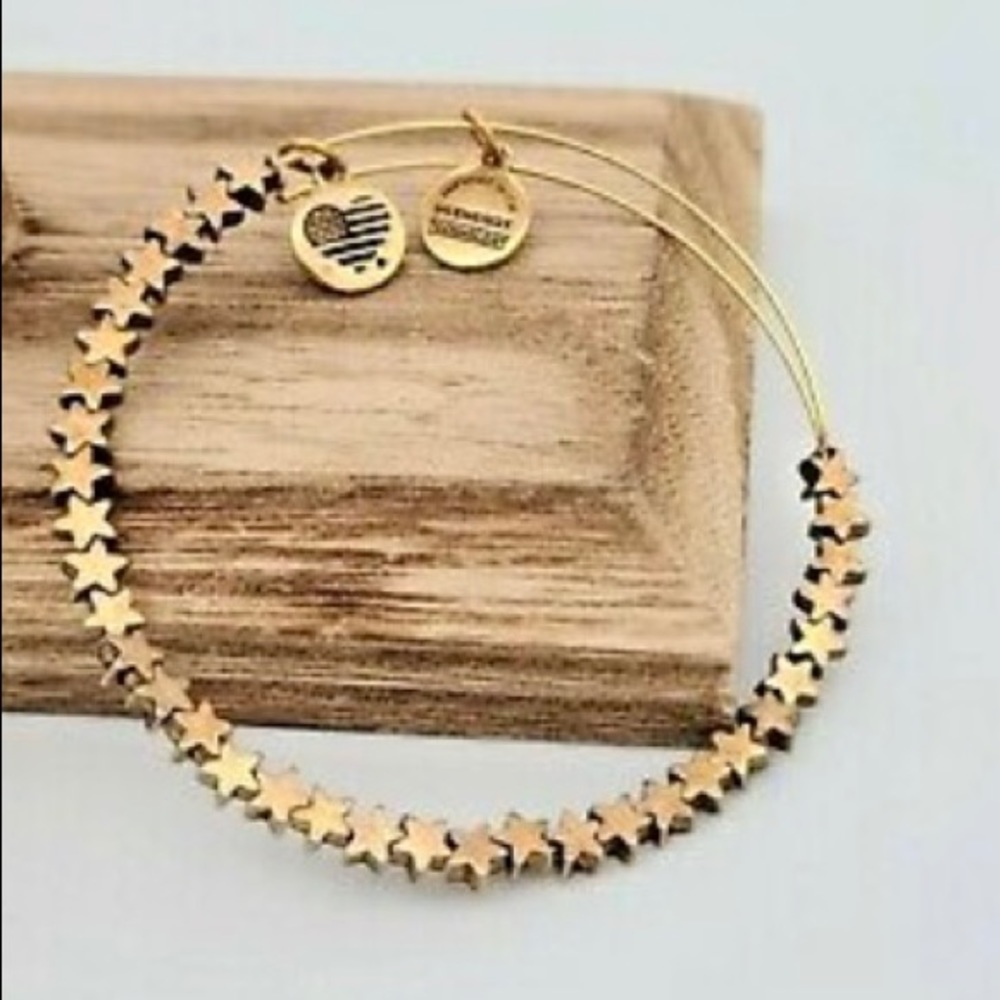 Alex and Ani Star Beaded Bangle